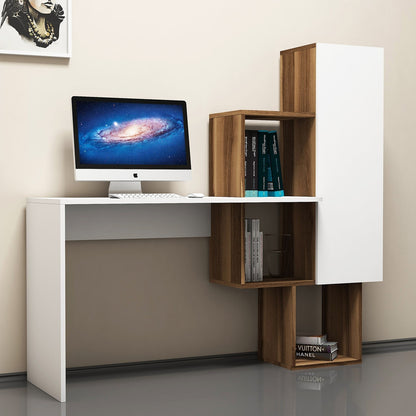 Scrivania da Studio in Finitura Noce Bianco