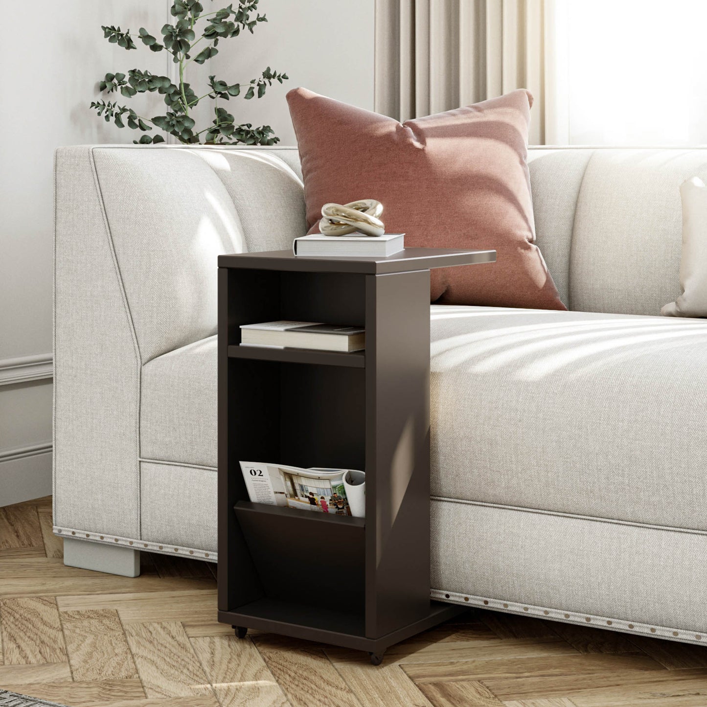 Tavolino Moderno in Particle Board Bianco