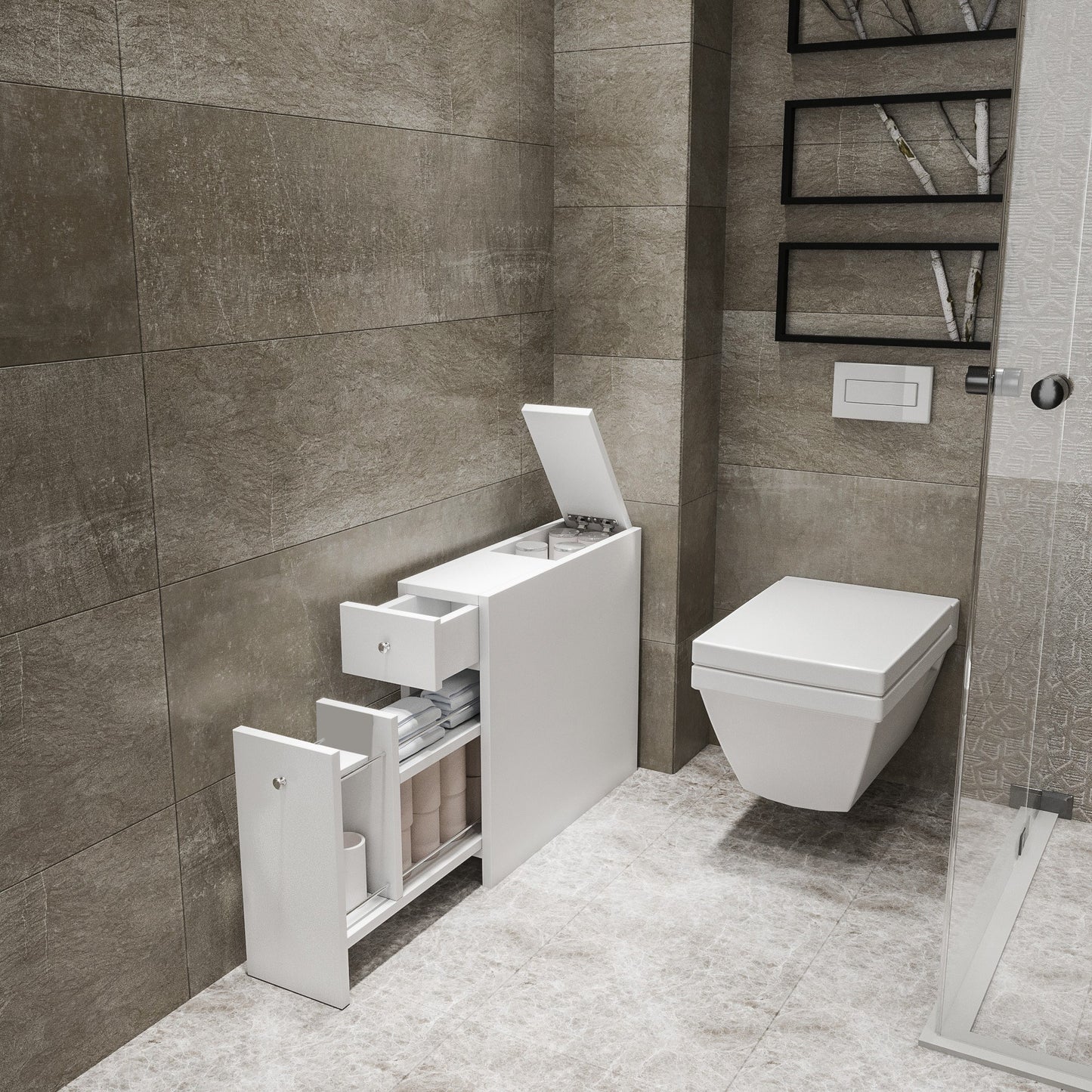 Mobile da bagno Anthracite