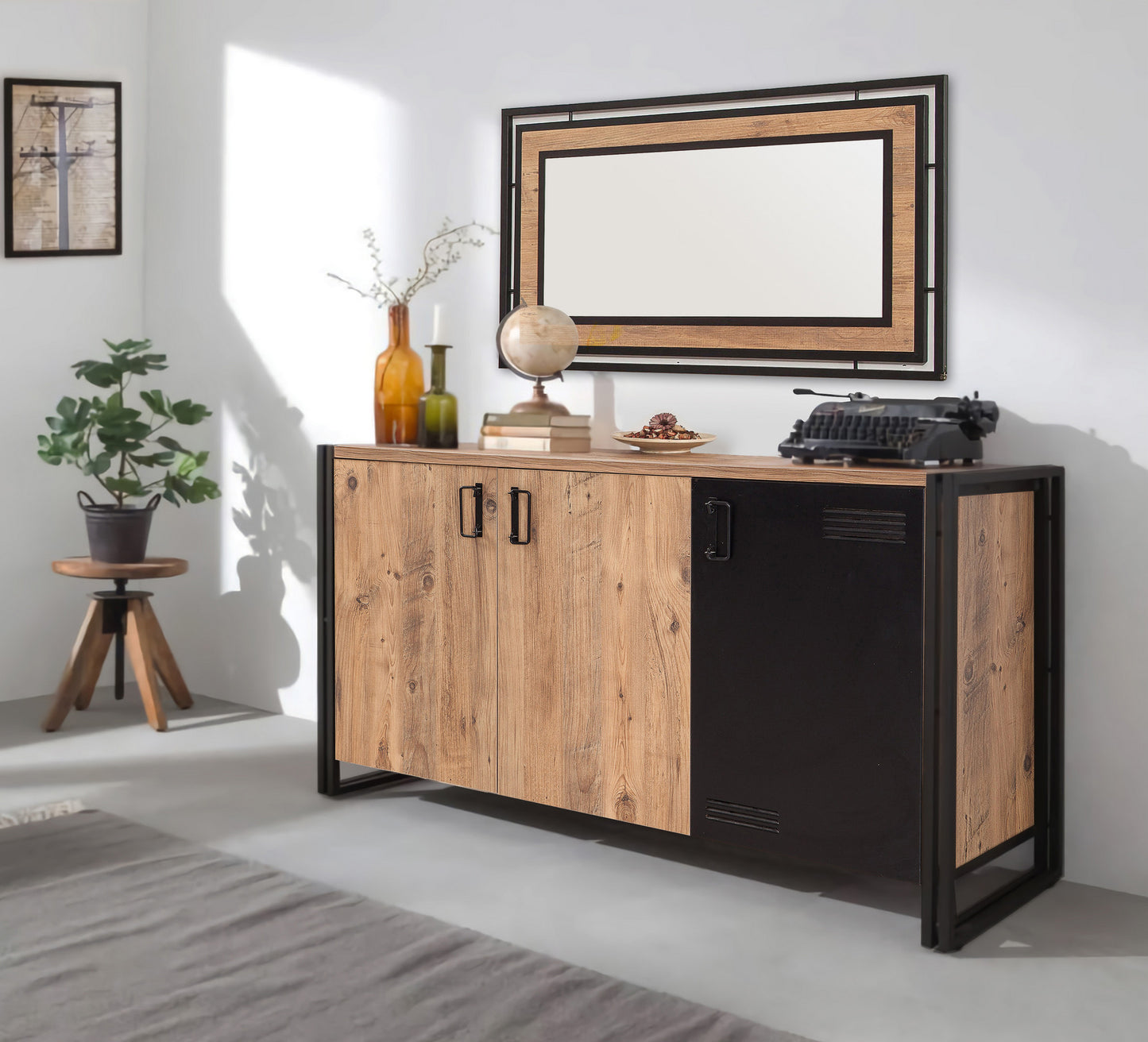 Console in Atlante Pine