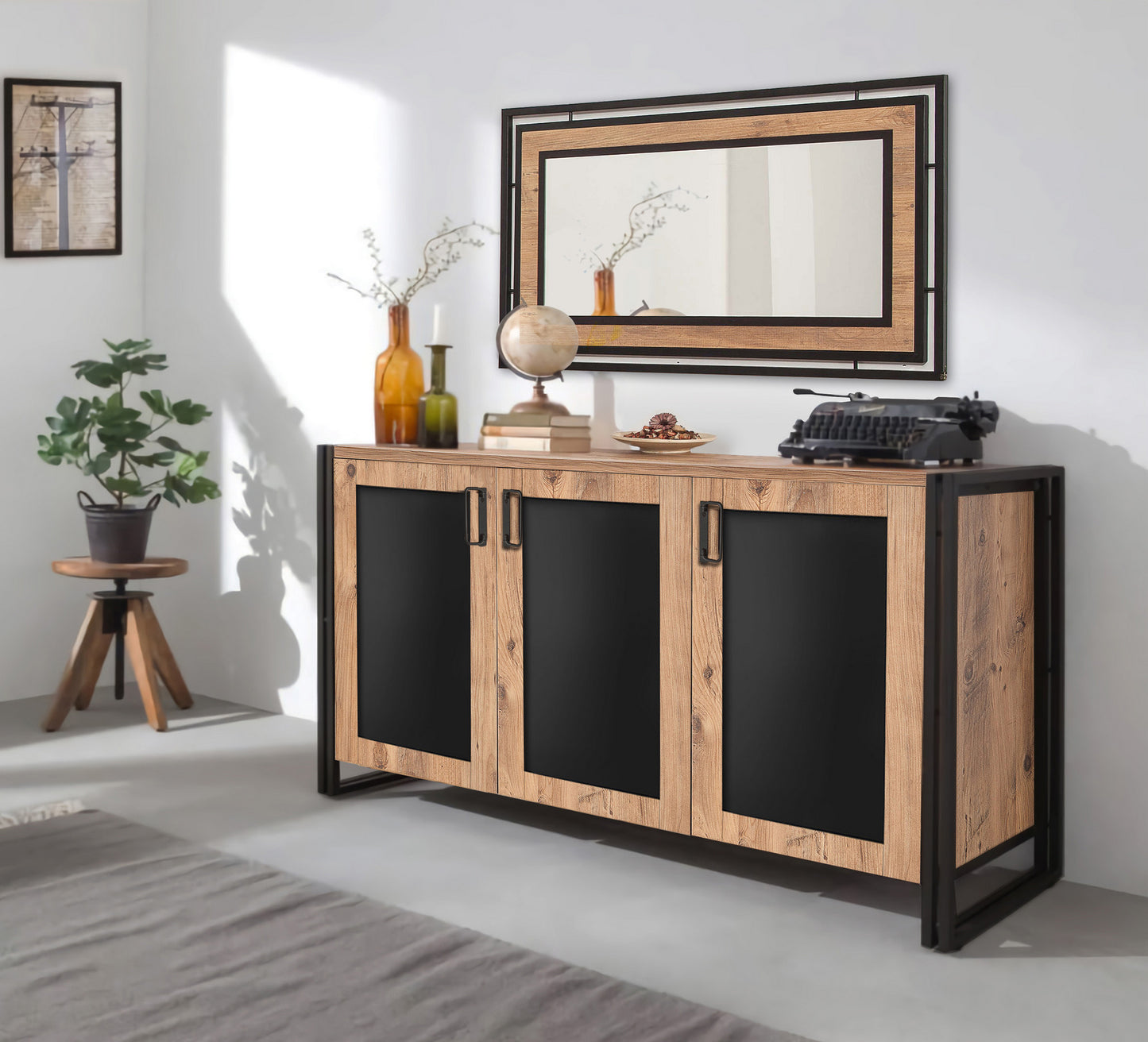 Console in Atlante Pine