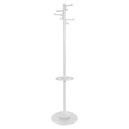 Appendiabiti a Piantana con 8 Ganci Porcelain Bianco 178 cm