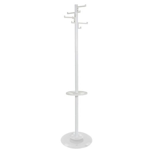 Appendiabiti a Piantana con 8 Ganci Porcelain Bianco 178 cm