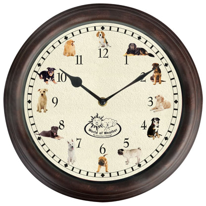 Orologio con Decorazioni e Suoni a Tema Cane