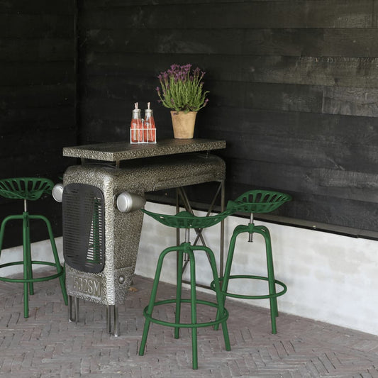 Sedia da Bar con Sedile Trattore Verde