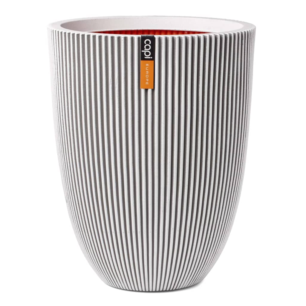 Vaso Elegante Groove 34x46 cm Avorio - homemem39