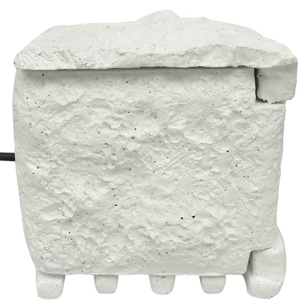 Presa Elettrica da Esterno 4 Spine Impermeabile Resina Bianca | homemem39
