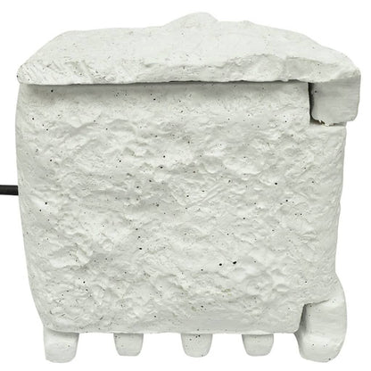 Presa Elettrica da Esterno 4 Spine Impermeabile Resina Bianca | homemem39