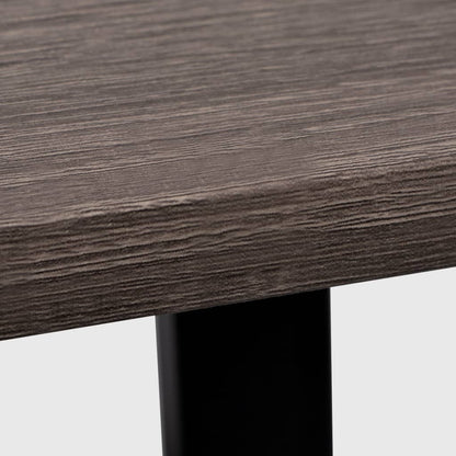 Scrivania con 2 Ripiani Grigio e Rovere - homemem39
