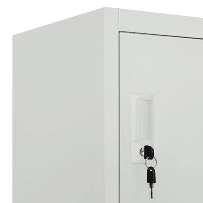 Armadietto a Chiave con 6 Scomparti in Acciaio 90x45x180 cm - homemem39