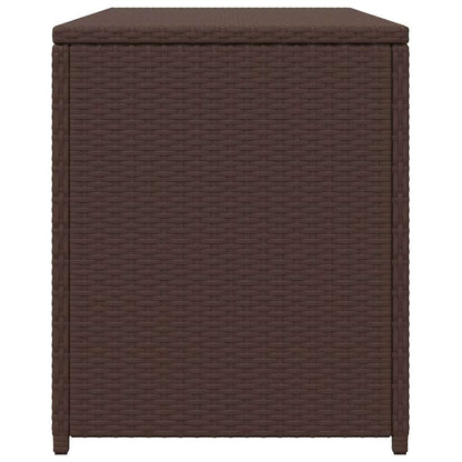 Baule da Giardino Marrone 120x50x60 cm in Polyrattan