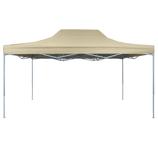 Tenda Pieghevole Pop-Up 3x4,5 m Bianco Crema | homemem39