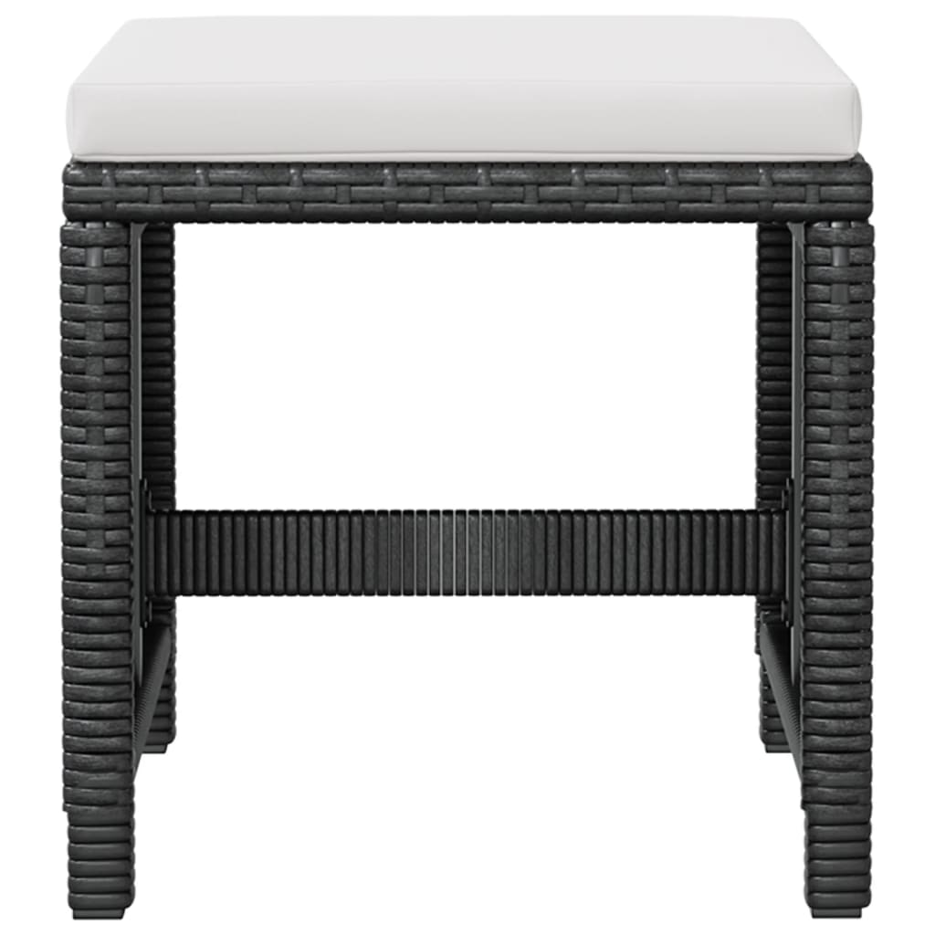 Set da Pranzo da Giardino 13 pz Polyrattan e Legno Acacia Nero | homemem39