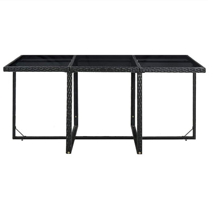Set da Pranzo da Giardino 11 pz con Cuscini in Polyrattan