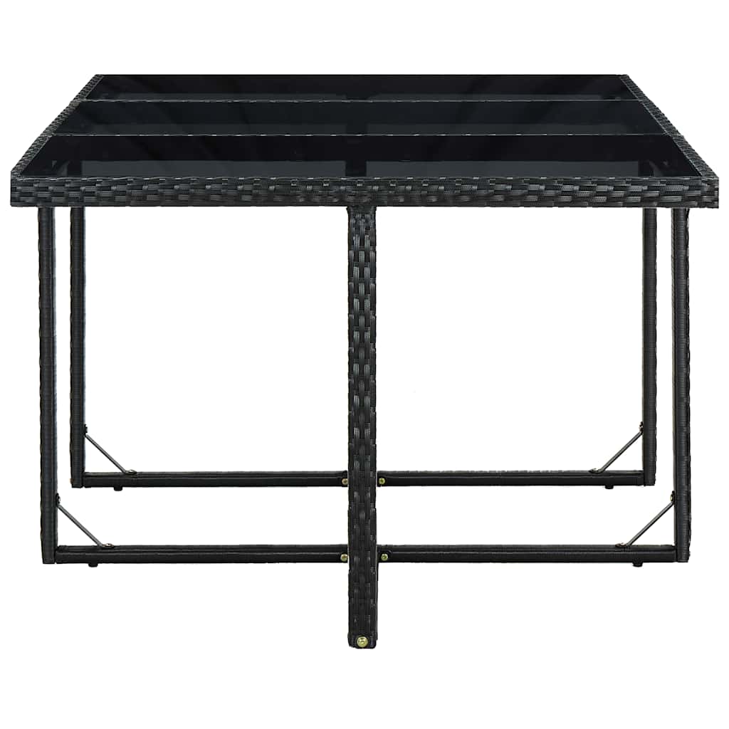 Set da Pranzo da Giardino 11 pz con Cuscini in Polyrattan