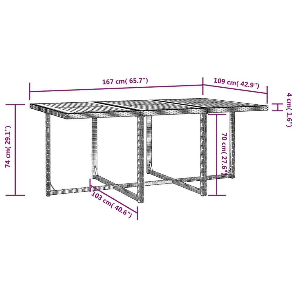 Set da Pranzo da Giardino 11 pz con Cuscini in Polyrattan Nero | homemem39