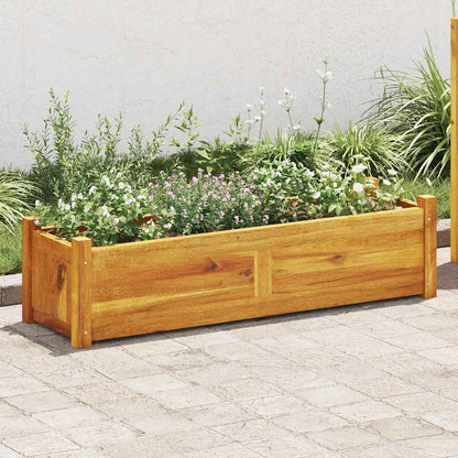 Letto Rialzato da Giardino in Legno di Acacia 100x30x25 cm - homemem39