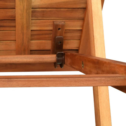 Lettino Prendisole con Tavolo in Legno Massello di Acacia | homemem39