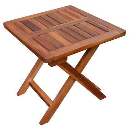 Lettino Prendisole con Tavolo in Legno Massello di Acacia | homemem39