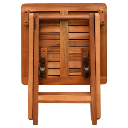 Lettino Prendisole con Tavolo in Legno Massello di Acacia | homemem39