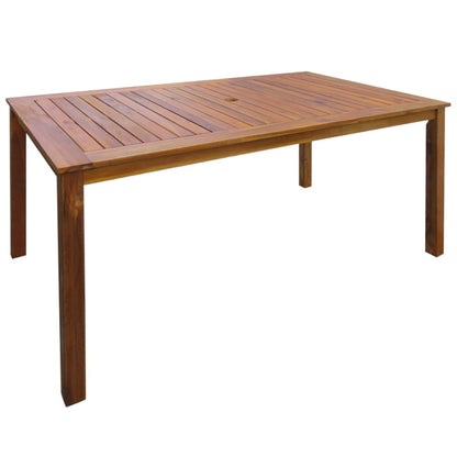Set da Pranzo da Giardino 7 pz in Legno Massello di Acacia | homemem39