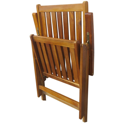 Set da Pranzo da Giardino 7 pz in Legno Massello di Acacia | homemem39
