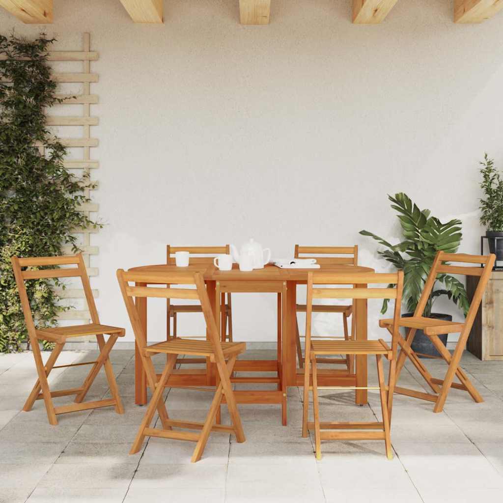 Tavolo da Giardino 130x90x72 cm in Legno Massello di Acacia - homemem39