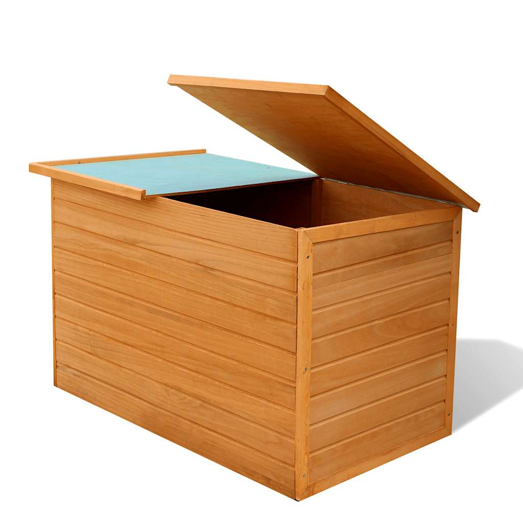 Baule da Giardino 126x72x72 cm in Legno - homemem39