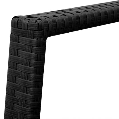 Set da Bistrot 3 pz in Polyrattan Nero | homemem39