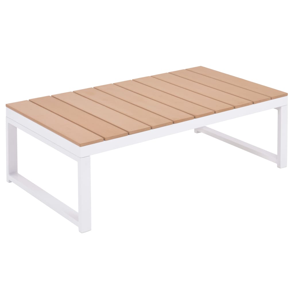 Set Divani da Giardino 5 pz con Cuscini in Alluminio e WPC | homemem39