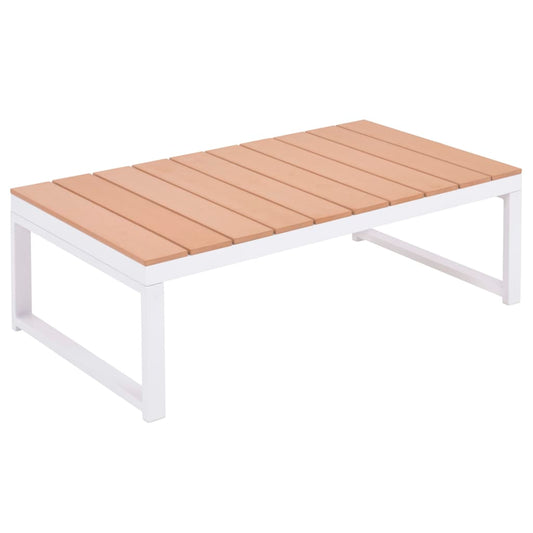 Set Divani da Giardino 5 pz con Cuscini in Alluminio e WPC | homemem39