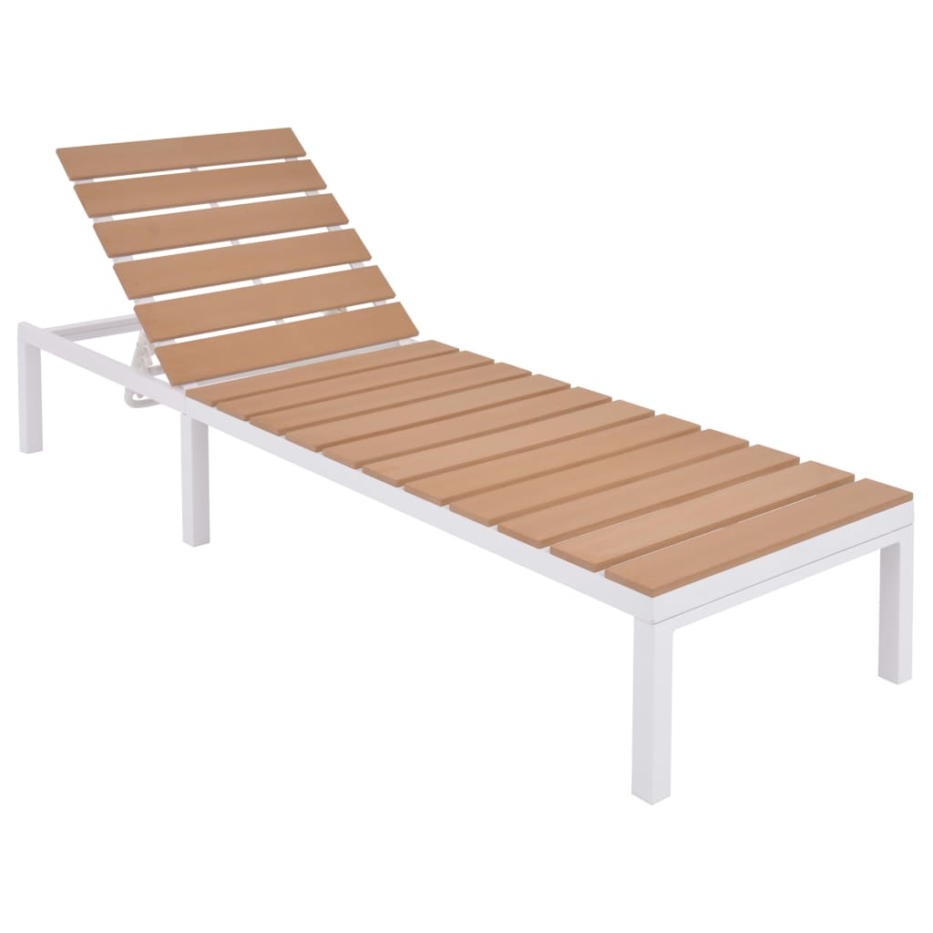 Set Divani da Giardino 5 pz con Cuscini in Alluminio e WPC | homemem39
