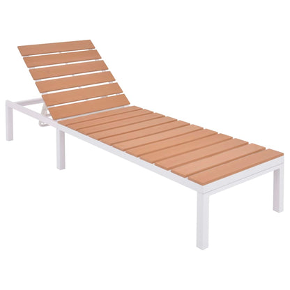Set Divani da Giardino 5 pz con Cuscini in Alluminio e WPC | homemem39