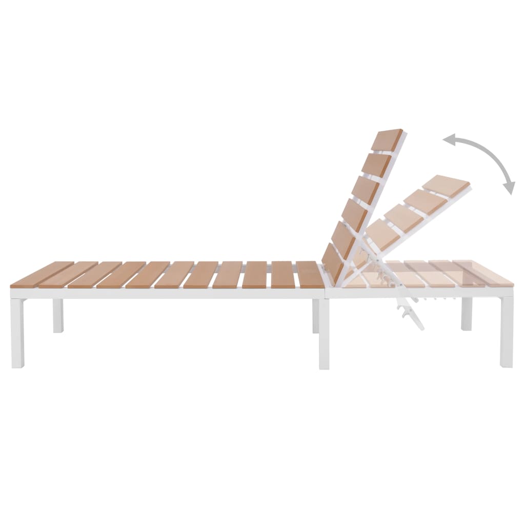 Set Divani da Giardino 5 pz con Cuscini in Alluminio e WPC | homemem39