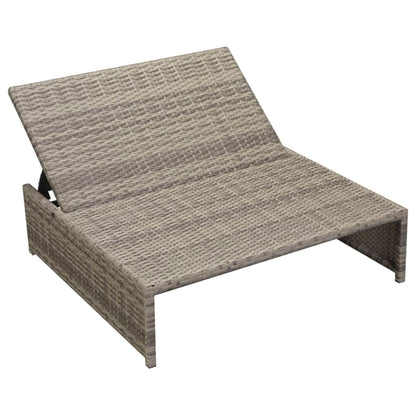 Set Divani da Giardino 5 pz con Cuscini in Polyrattan Grigio | homemem39