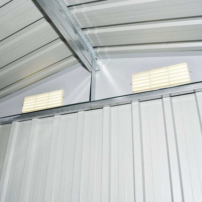 Capanno per Attrezzi in Metallo Verde 204x132x186 cm