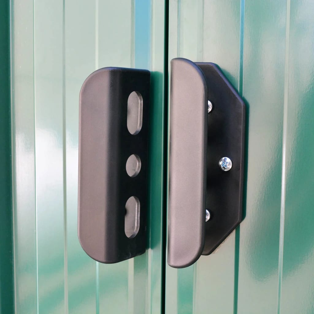 Green Metal Tool Shed 257x205x178 cm