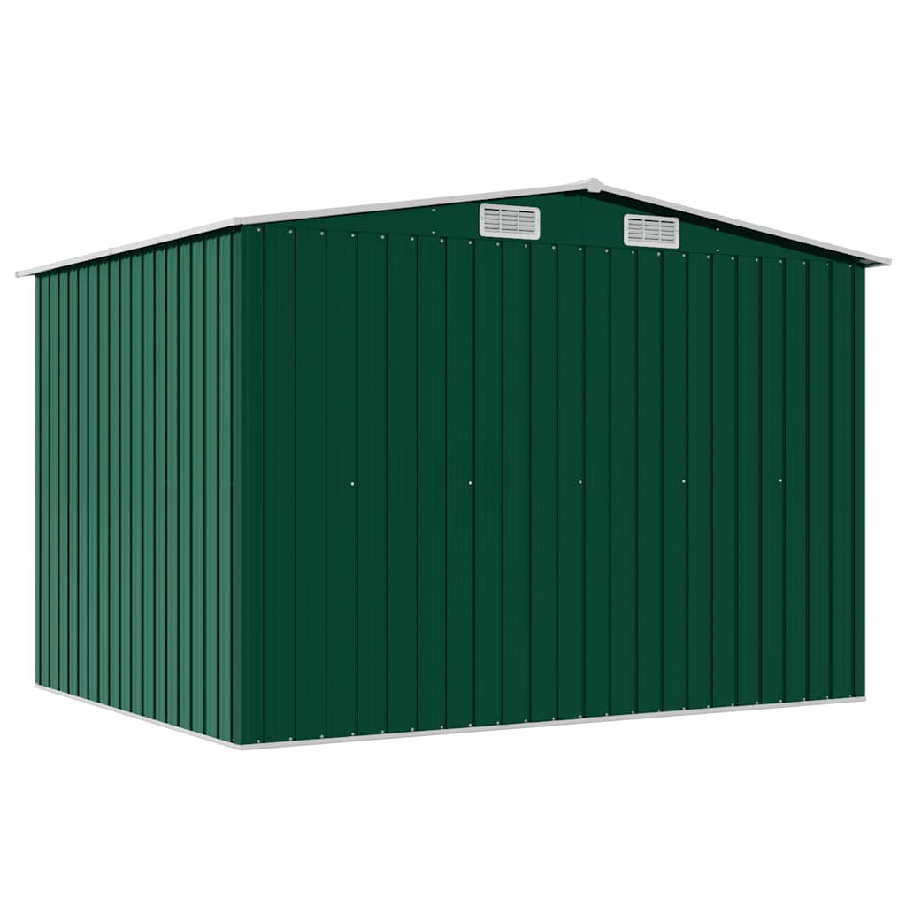 Green Metal Tool Shed 257x205x178 cm