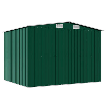 Green Metal Tool Shed 257x205x178 cm