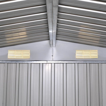 Green Metal Tool Shed 257x205x178 cm