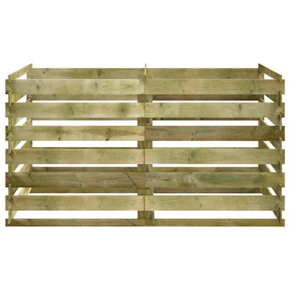 Compostiera a Stecche Pino Impregnato 180x90x90 cm