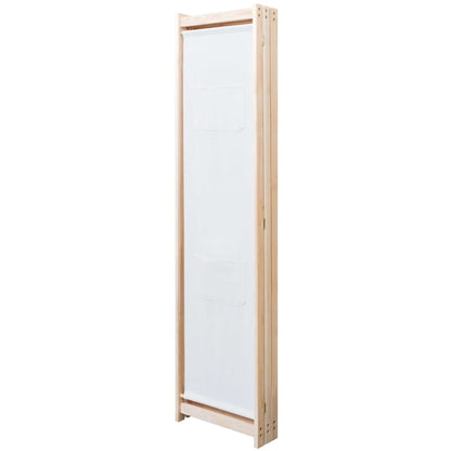 Paravento a 3 Pannelli Crema 120x170x4 cm in Tessuto - homemem39