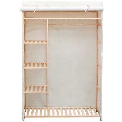 Armadio in Stoffa e Legno di Pino 110x40x170 cm - homemem39