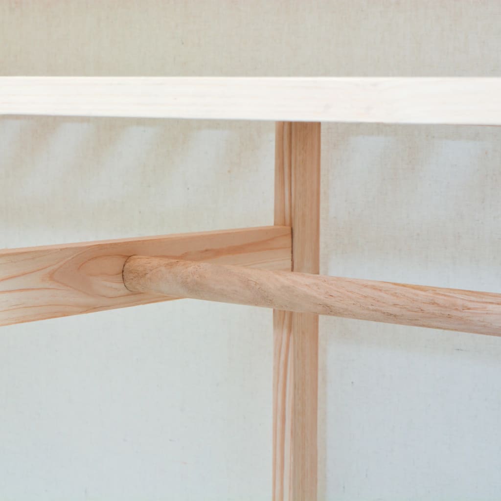 Armadio in Stoffa e Legno di Pino 110x40x170 cm - homemem39