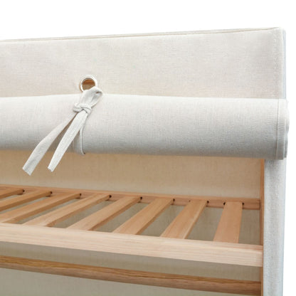 Armadio in Stoffa e Legno di Pino 110x40x170 cm - homemem39