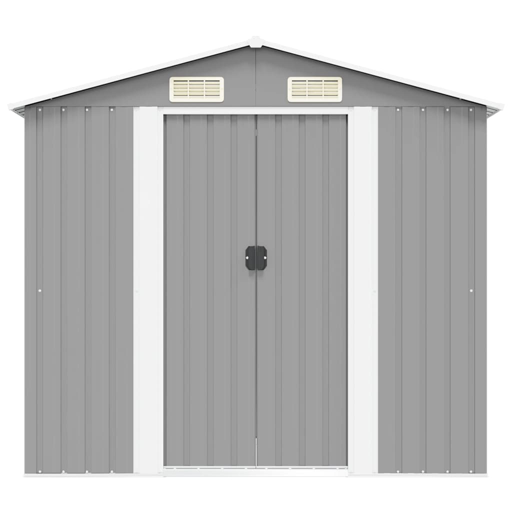 Gray Metal Tool Shed 204x132x186 cm