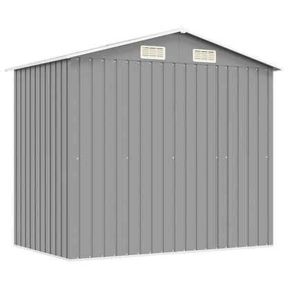 Gray Metal Tool Shed 204x132x186 cm