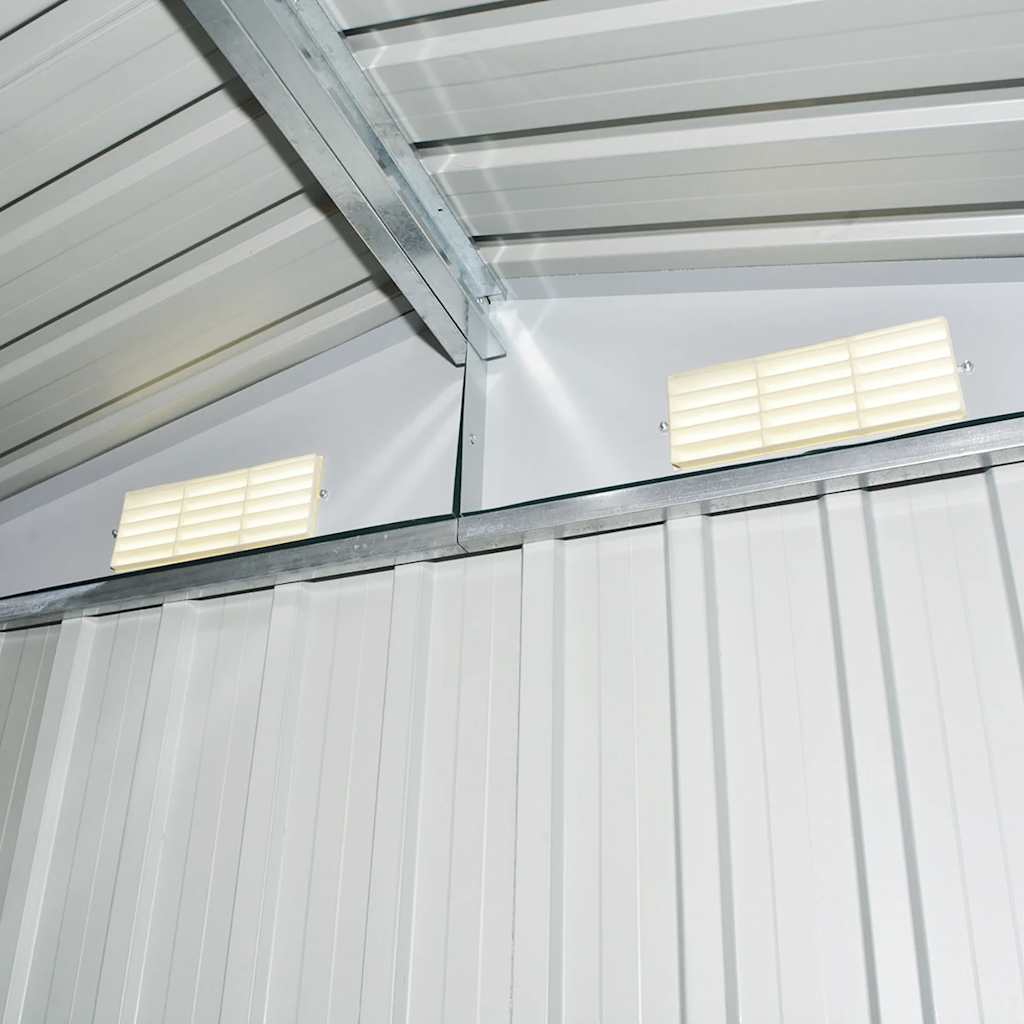 Gray Metal Tool Shed 204x132x186 cm