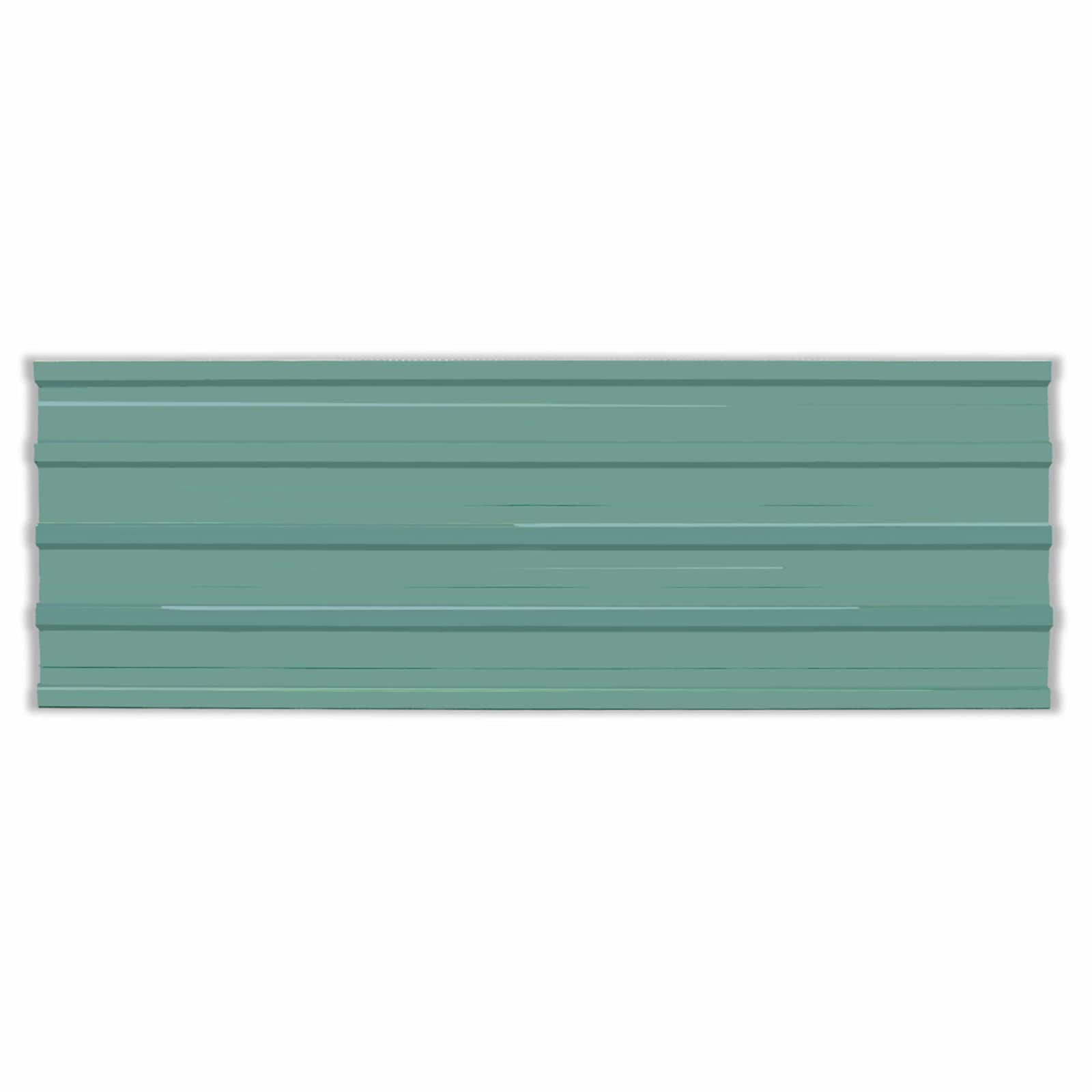 Pannello per tetto 12 pcs Verde 129 x 45 cm Acciaio zincato | homemem39