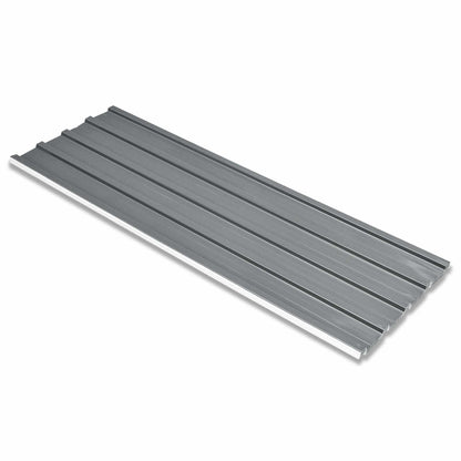 Pannello per tetto 12 pcs Grigio 129 x 45 cm Acciaio zincato | homemem39